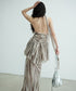 Drip Wrap Top & Layered Skirt Co-ord
